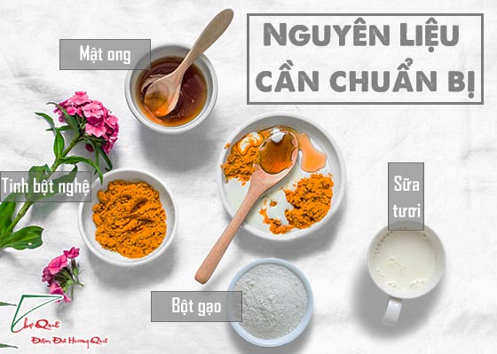 hướng dẫn làm đẹp từ tinh bột nghệ